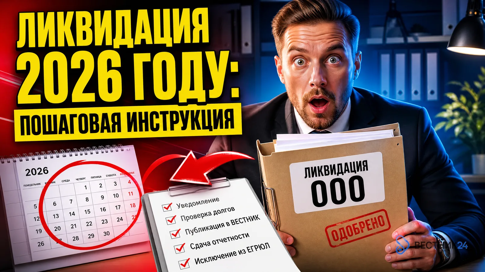Ликвидация ООО в 2026 году: пошаговая инструкция