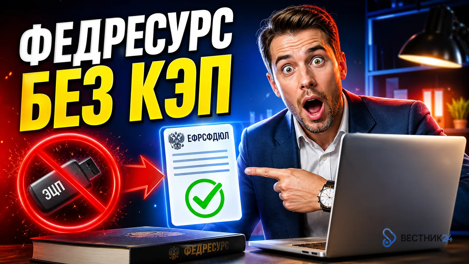 Публикация в ЕФРСФДЮЛ онлайн без собственной КЭП