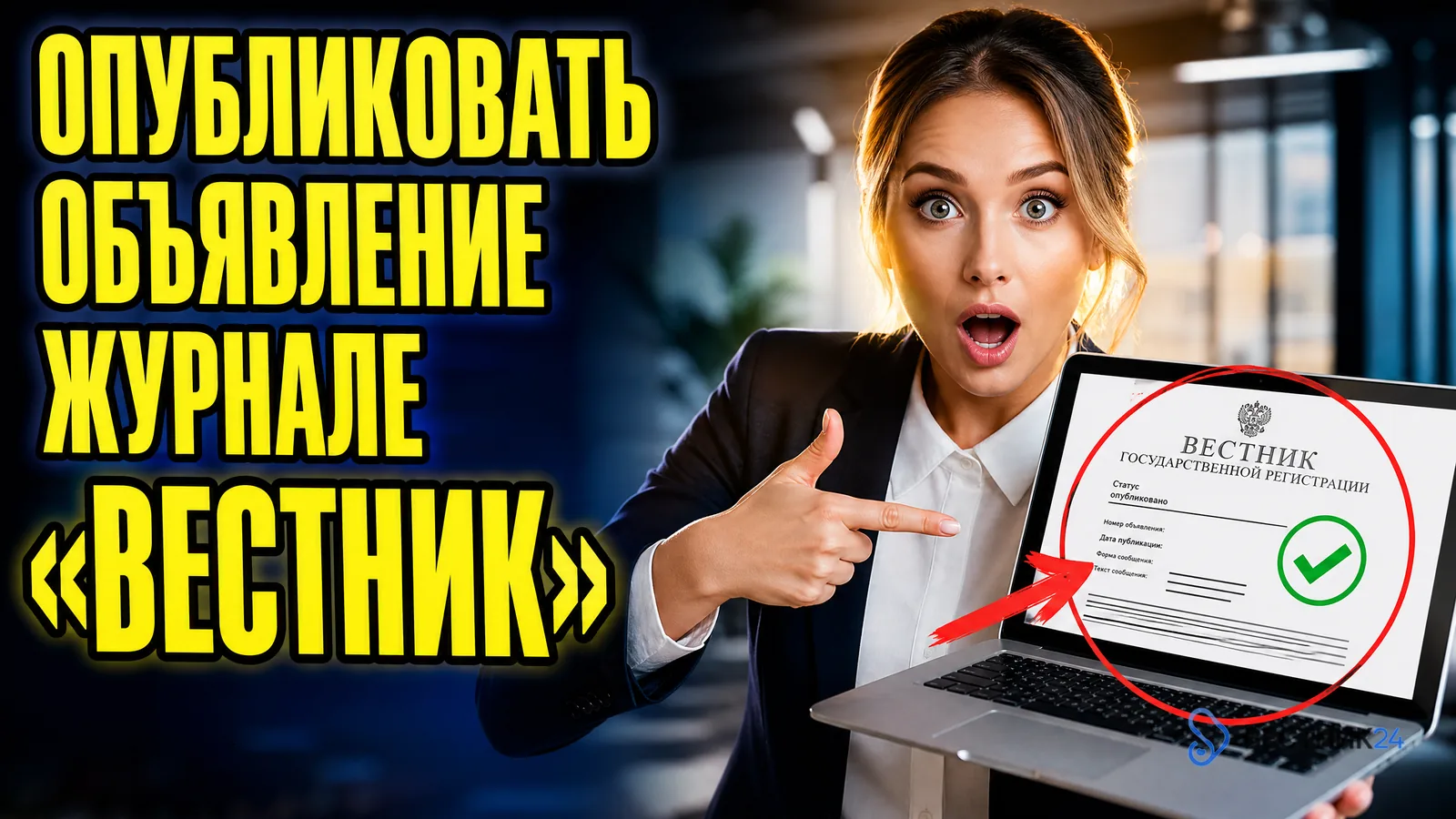 Как опубликовать объявление в журнале «Вестник»