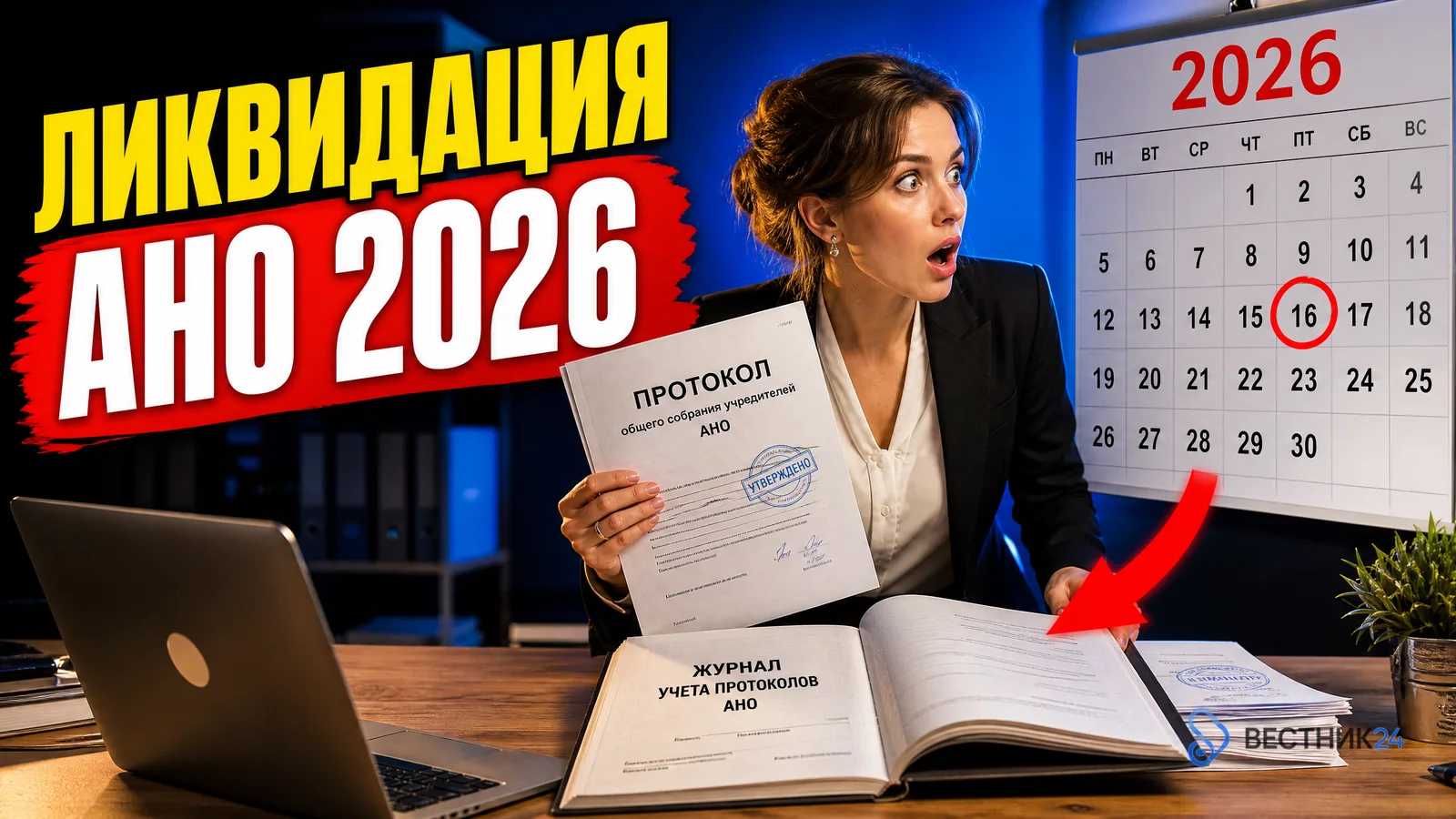 Ликвидация АНО в 2026 году: пошаговая инструкция